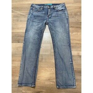 Rock & Roll Denim Mens 40x36 Revolver Straight Cowboy Thick Stitch Western Jeans